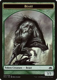 Beast // Saproling Double-Sided Token