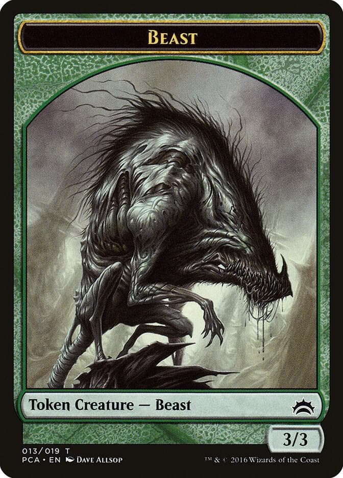 Beast // Saproling Double-Sided Token