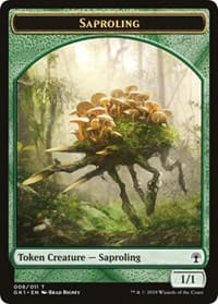 Saproling // Wurm Double-Sided Token