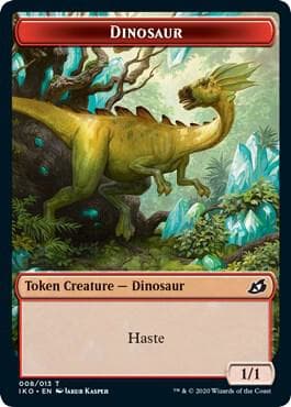 Dinosaur // Human Soldier (005) Double-Sided Token