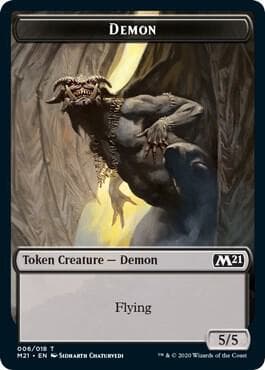Demon // Dog Double-Sided Token