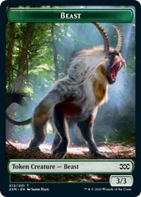 Beast // Saproling Double-Sided Token