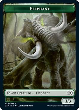 Elephant // Golem Double-Sided Token