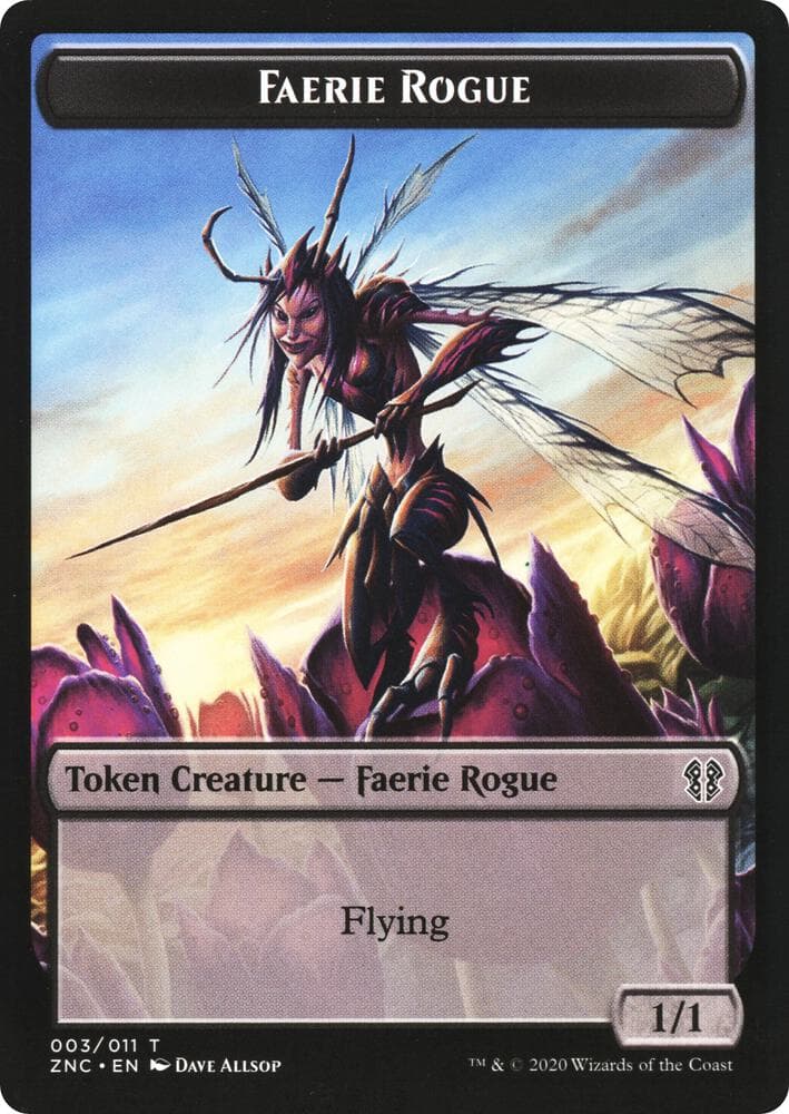 Faerie Rogue // Thopter Double-Sided Token