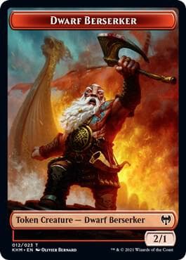 Dwarf Berserker // Demon Berserker Double-Sided Token