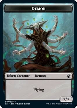 Demon // Fungus Beast Double-Sided Token