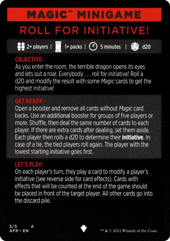 Magic Minigame: Roll for Initiative!