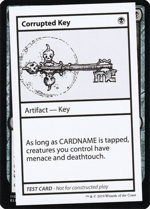 Corrupted Key (No PW Symbol)