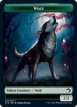 Wolf // Bird Double-Sided Token
