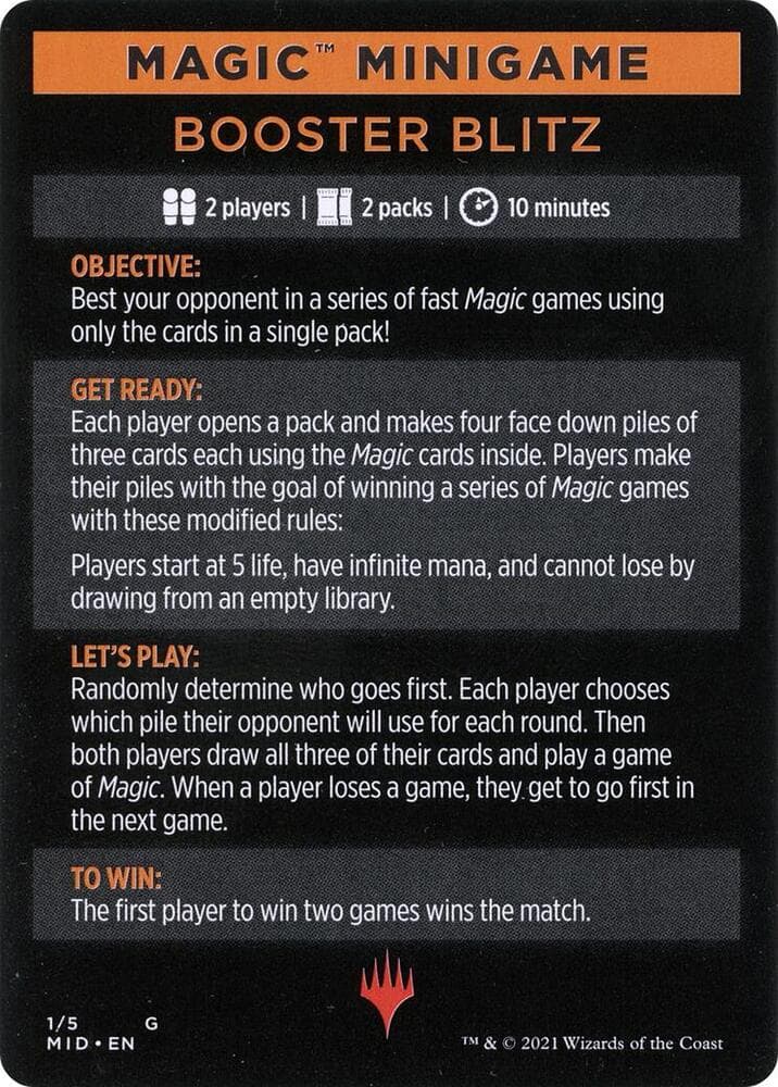 Magic Minigame: Booster Blitz