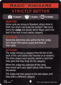 Magic Minigame: Strictly Better