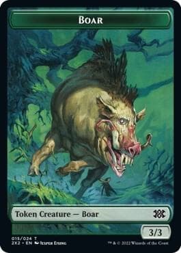 Boar // Vampire Double-Sided Token