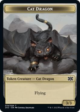 Cat Dragon // Spirit (002) Double-Sided Token
