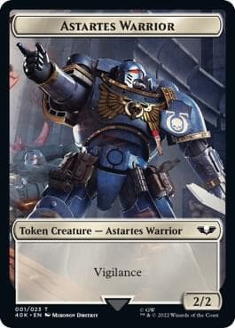Astartes Warrior (001) // Clue Double-Sided Token