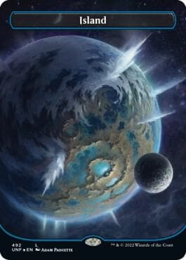 Island (492) (Borderless) (Galaxy Foil)