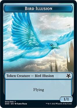 Bird Illusion // Elf Warrior Double-Sided Token