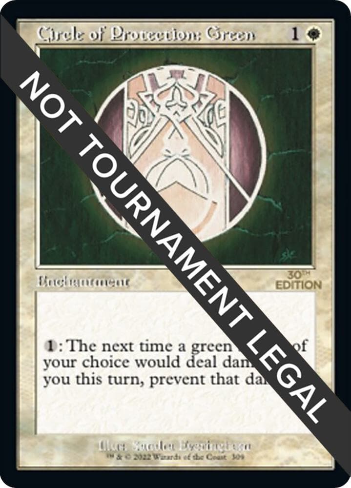 Circle of Protection: Green (Retro Frame)