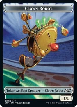 Clown Robot (002) // Treasure (013) Double-sided Token
