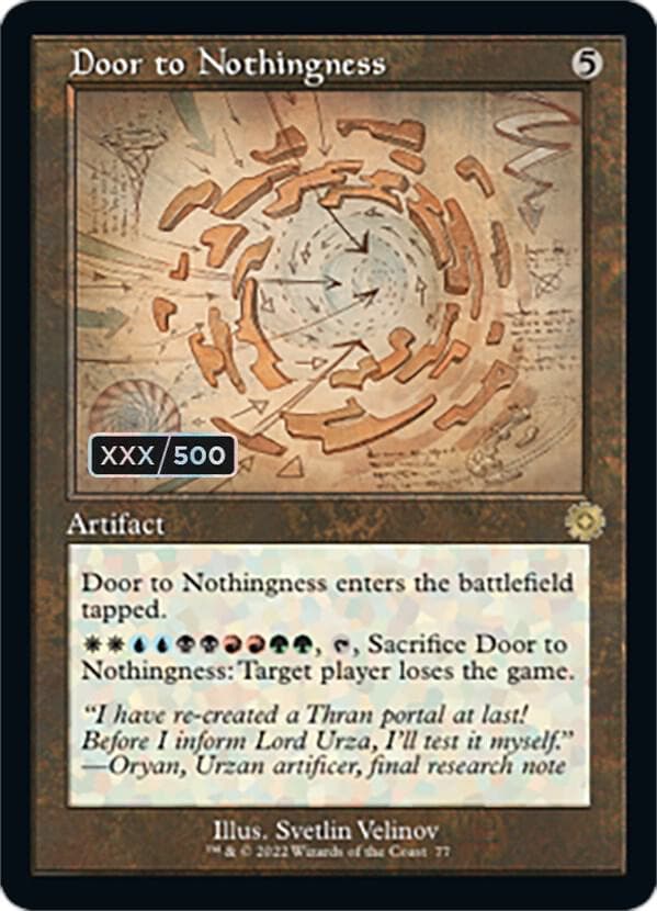 Door to Nothingness (Schematic) (Serial Numbered)