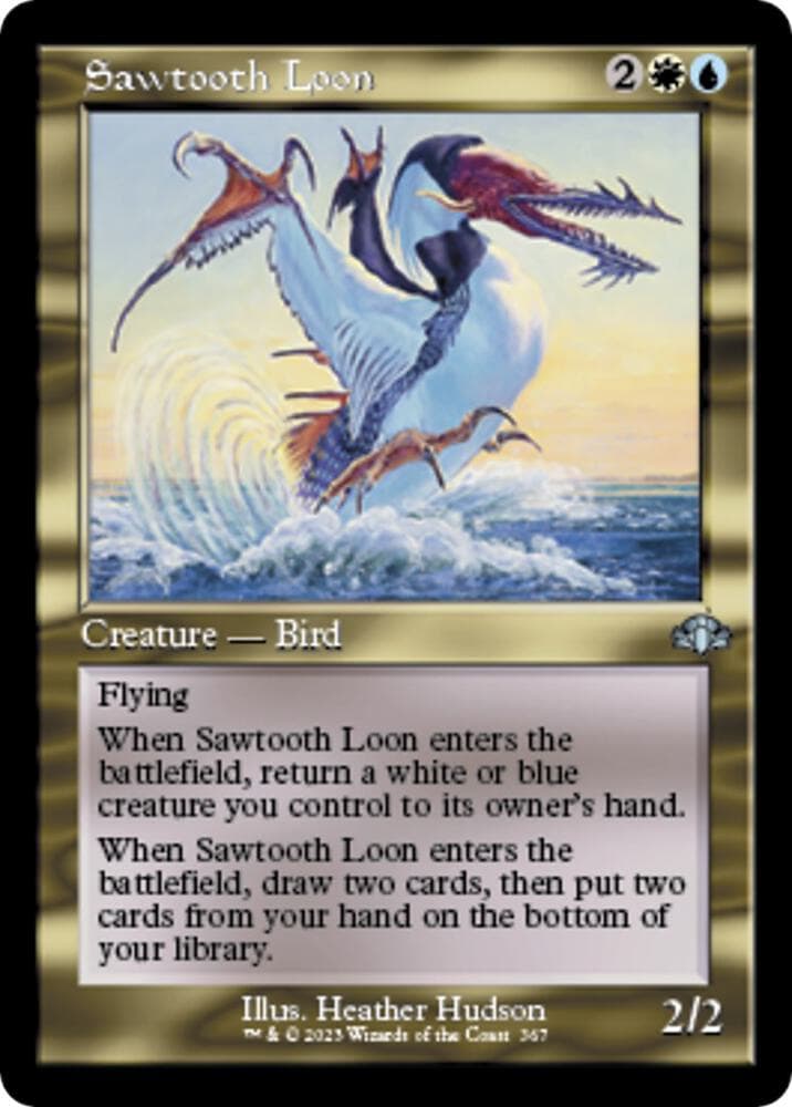 Sawtooth Loon (Retro Frame)