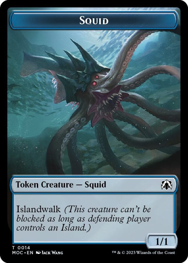 Squid // Human Double-sided Token