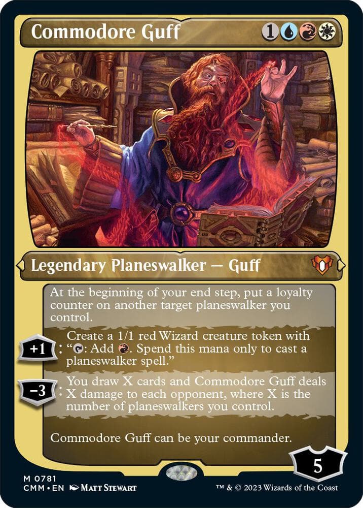 Commodore Guff (Display Commander) (Foil Etched) - Thick Stock