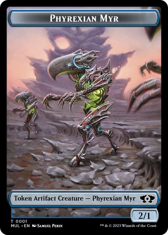 Phyrexian Myr // Phyrexian Hydra (0011) Double-Sided Token