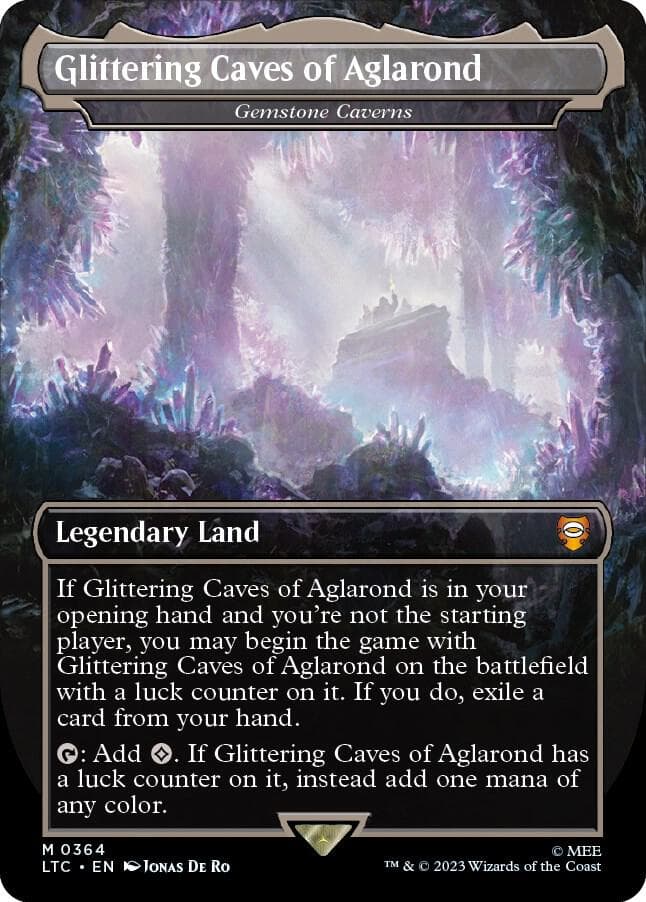 Glittering Caves of Aglarond - Gemstone Caverns (Borderless)
