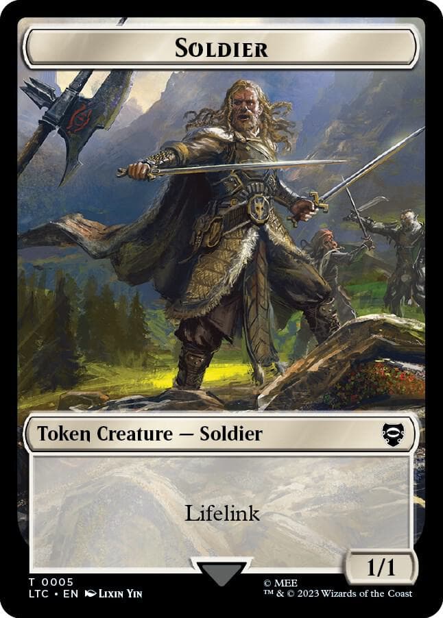 Soldier // Food (0010) Double-Sided Token