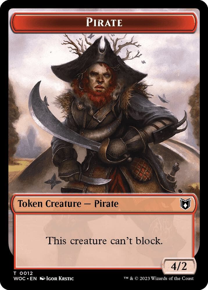 Pirate // Human Double-Sided Token