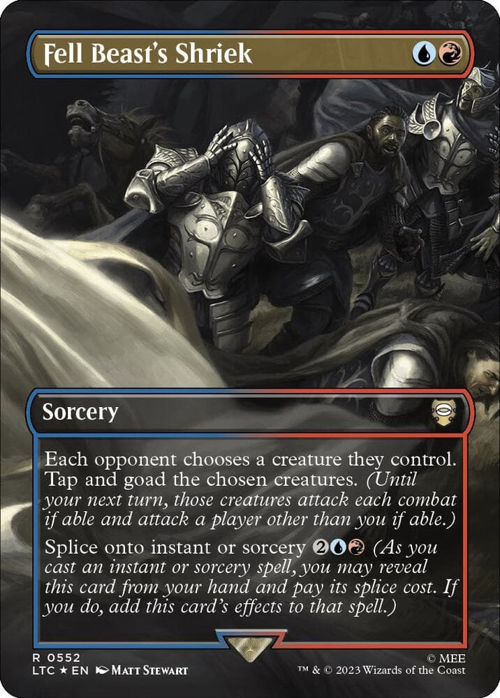 Fell Beast's Shriek (Borderless) (Surge Foil)