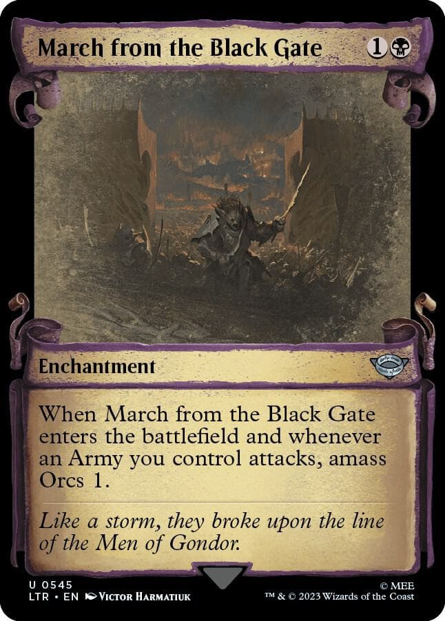 March from the Black Gate (Showcase Scrolls)