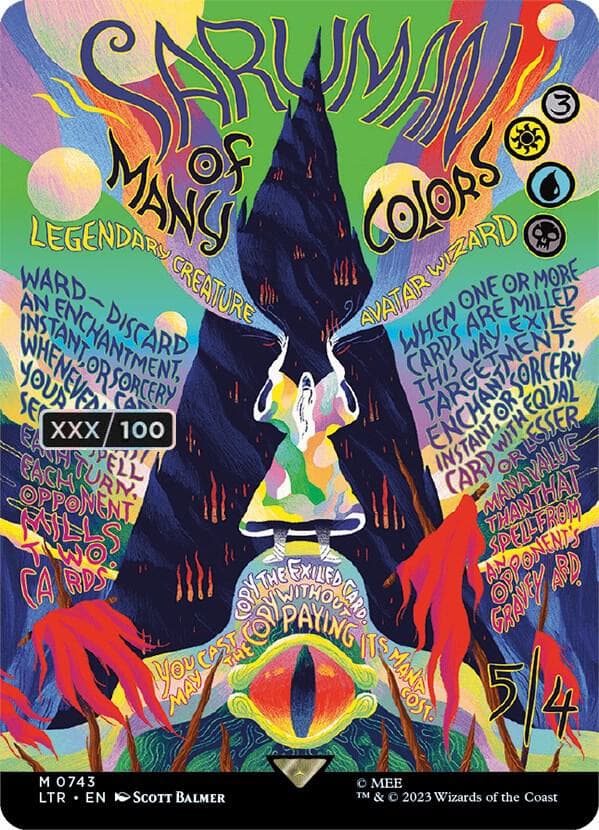 Saruman of Many Colors (Borderless Poster) (Serial Numbered)
