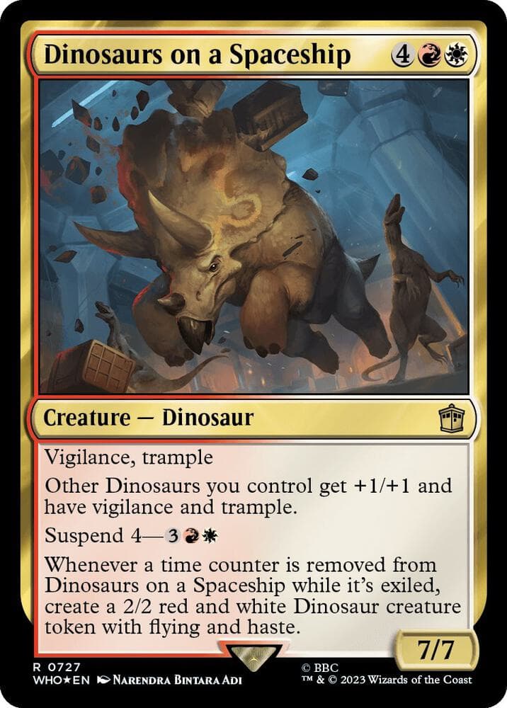 Dinosaurs on a Spaceship (Surge Foil)