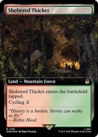 Sheltered Thicket (Extended Art) (Surge Foil)