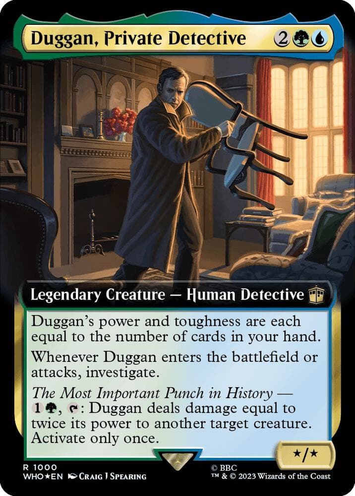 Duggan, Private Detective (Extended Art) (Surge Foil)