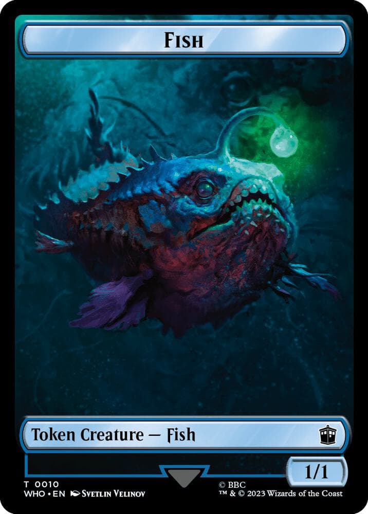 Fish // Alien Insect Double-Sided Token