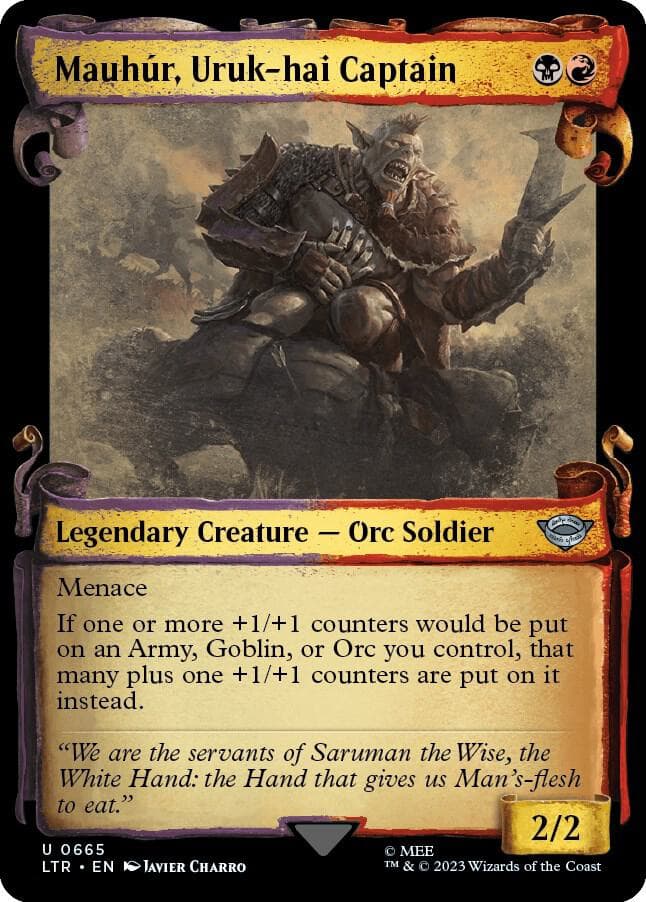 Mauhur, Uruk-hai Captain (Showcase Scrolls)