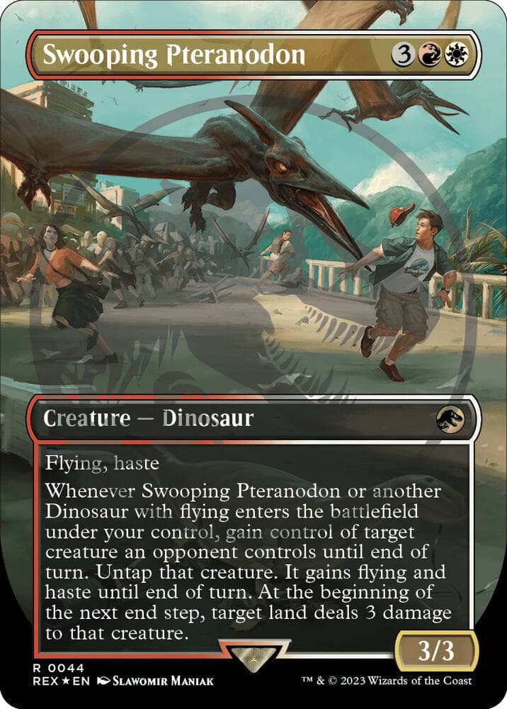Swooping Pteranodon (Borderless) (Emblem)