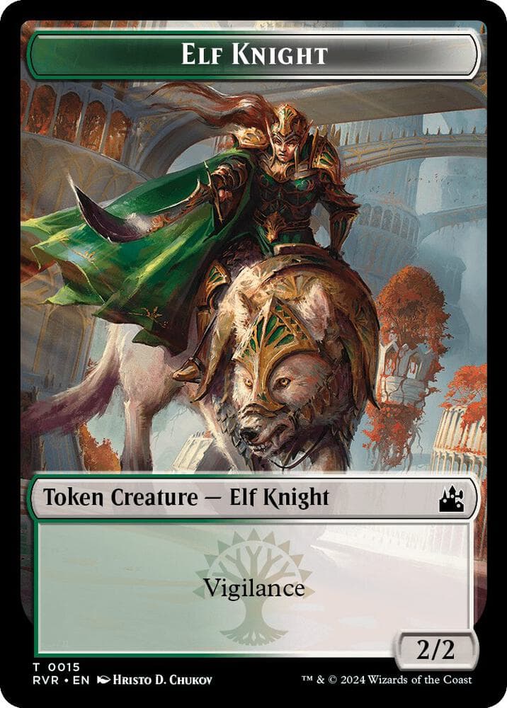 Elf Knight // Angel (0003) Double-Sided Token