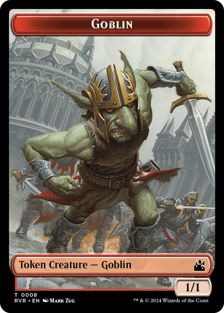 Goblin (0008) // Wurm Double-Sided Token