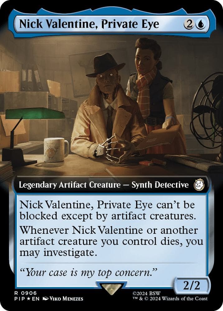 Nick Valentine, Private Eye (Extended Art) (Surge Foil)
