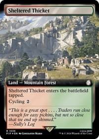 Sheltered Thicket (Extended Art) (Surge Foil)