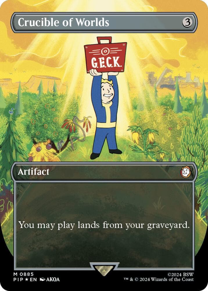 Crucible of Worlds (Borderless) (Surge Foil)