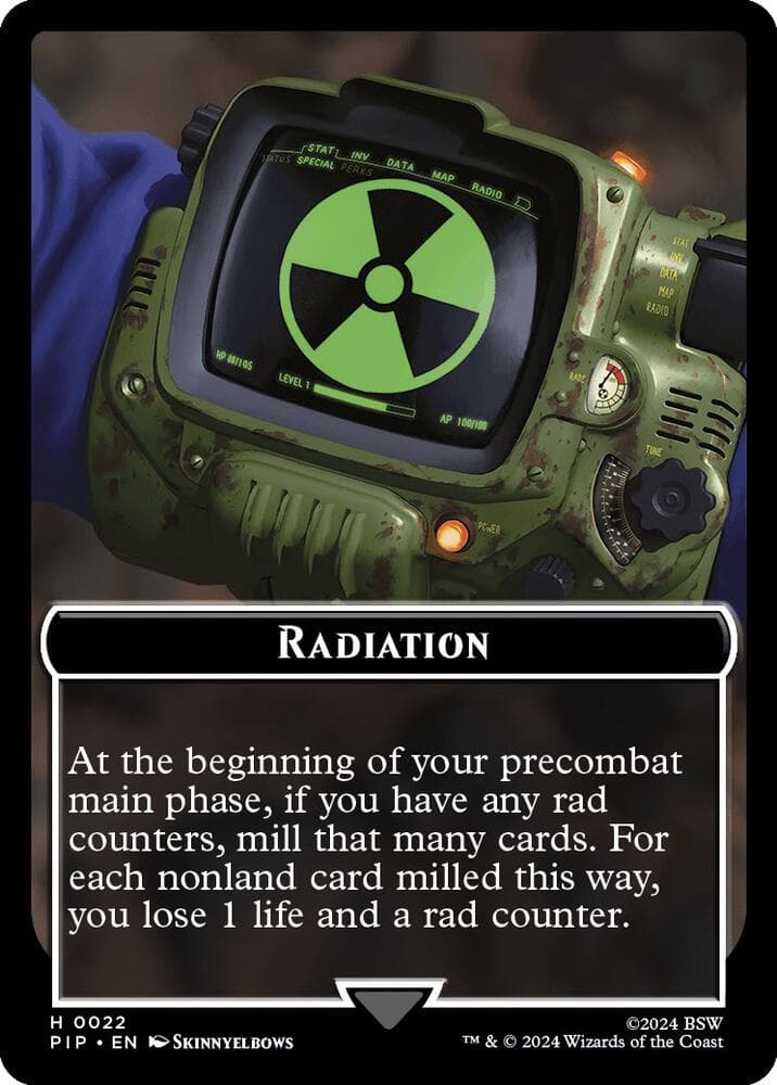 Radiation // Warrior Double-Sided Token