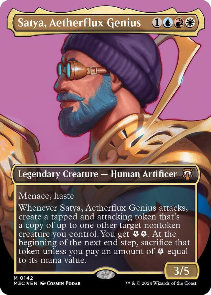 Satya, Aetherflux Genius (Borderless) (Ripple Foil)