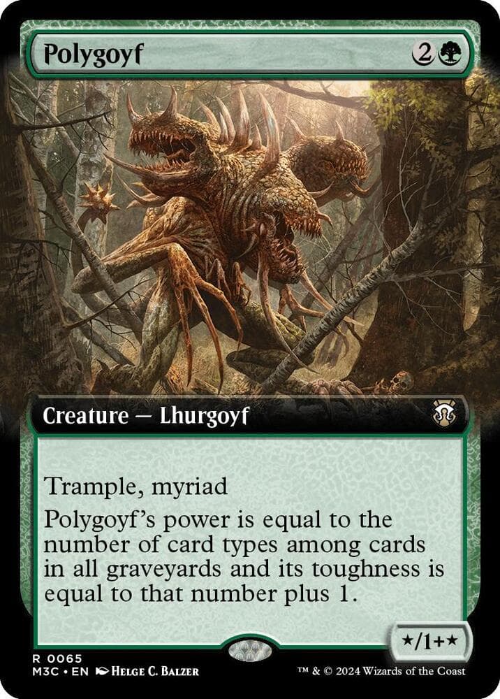 Polygoyf (Extended Art) (Ripple Foil)