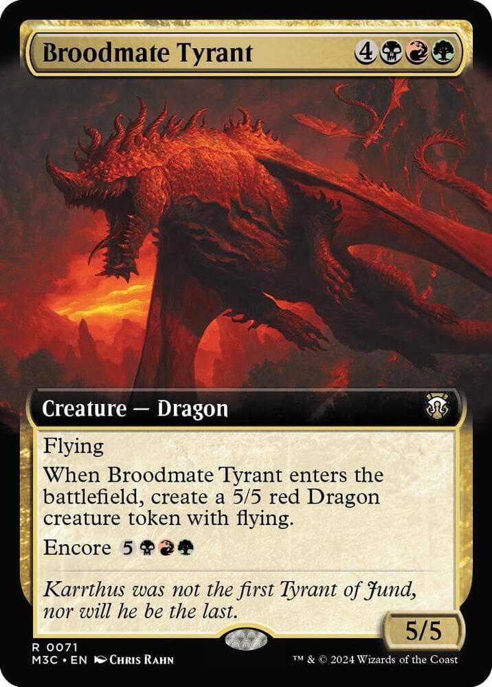 Broodmate Tyrant (Extended Art) (Ripple Foil)
