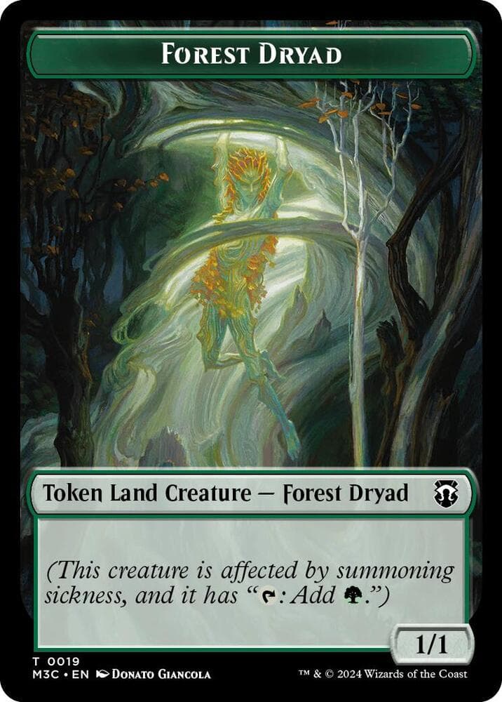 Forest Dryad // Emblem - Vivien Reid Double-Sided Token