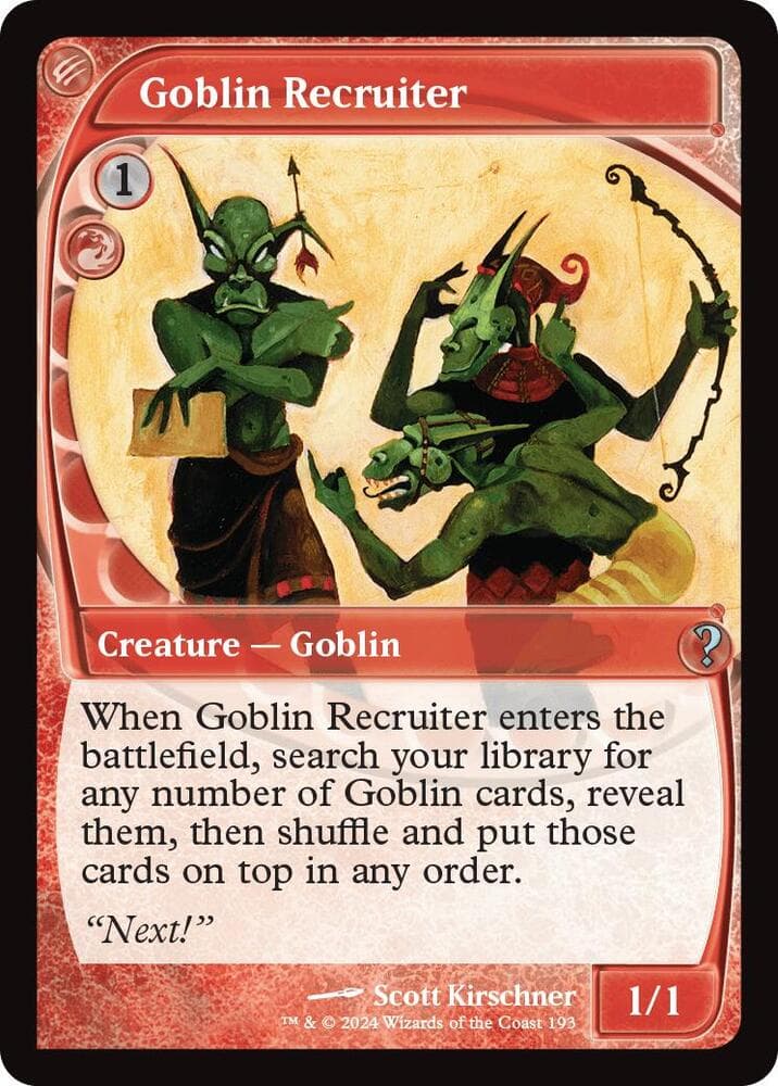 Goblin Recruiter (Future Sight)